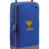Royal Blue Boot Bag embroidered with the Jed Jags logo